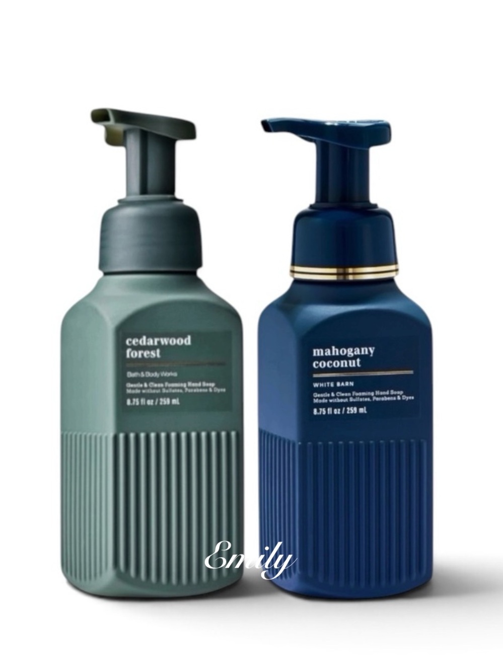 Bath & Body Works CEDARWOOD FOREST & MAHOGANY COCONUT Foaming Hand Soap Set